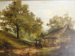 ADAM Joseph,Landscape with thatched cottages and a lady in con,Golding Young & Co. 2022-08-24