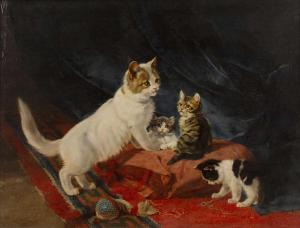 ADAM Julius II 1852-1913,The playful kittens,Mallams GB 2023-10-18