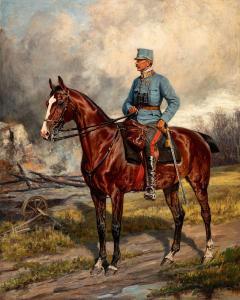 ADAM Richard Benno 1873-1937,Berittener Offizier der k.u.k. Armee «im Felde»,1919,Kaupp 2021-11-20