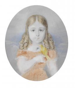 ADAMEK Johann 1774-1840,A portrait of a girl with a canary,Palais Dorotheum AT 2013-04-24