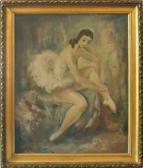 ADAMICEK Josef 1904,Sedící baletka,1950,Antikvity Art Aukce CZ 2007-12-16