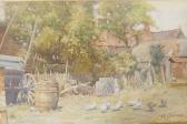 ADAMS A,farmyard scene with geese,Crow's Auction Gallery GB 2023-02-15
