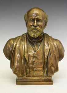 ADAMS ACTON John 1830-1910,bust of Sir Thomas Storey,1901,Clevedon Salerooms GB 2022-11-24