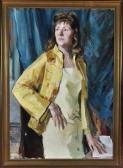 ADAMS Bernard 1884-1965,WOMAN IN YELLOW,1961,Anderson & Garland GB 2011-09-13