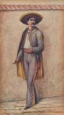 ADAMS Cassily 1843-1921,Full Length Portrait of a Young Gaucho Smoking,Burchard US 2020-10-18