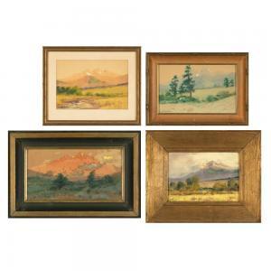 ADAMS Charles Partridge 1858-1942,Four Landscapes,Santa Fe Art Auction US 2023-05-17