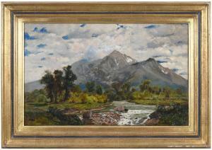 ADAMS Charles Partridge 1858-1942,Long's Peak, Colorado,1888,Brunk Auctions US 2024-03-08