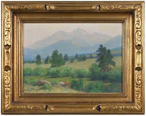 ADAMS Charles Partridge,Longs Peak and Meeker from Along Fish Creek, Color,Brunk Auctions 2024-03-08