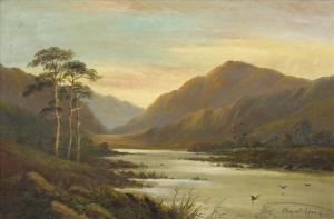 ADAMS Clement 1800-1800,Evening andMorning, Highland loch scenes A pair, o,Dreweatt-Neate 2008-11-27