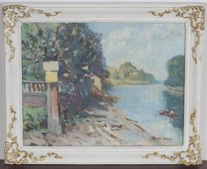 ADAMS Danton F. 1904-1991,View along a River,20th century,Tooveys Auction GB 2021-03-17