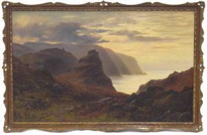 ADAMS Douglas,coastal scene with seabirds, possibly Valley of Th,1896,Gardiner Houlgate 2021-11-25