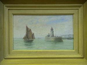 ADAMS Edgar T,The Harbour Entrance, possibly Dover,1904,Peter Francis GB 2009-09-22