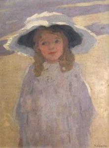 ADAMS 1800-1800,Girl with blonde curly hair in a sun hat,Rosebery's GB 2010-12-07