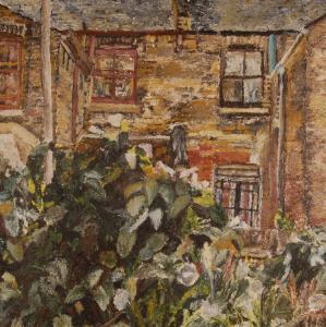 ADAMS Jacob,View of a back garden,1980,Burstow and Hewett GB 2009-04-29