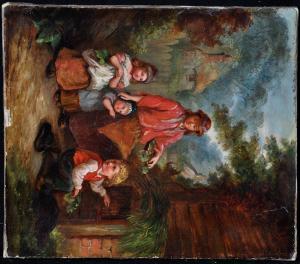 ADAMS Jane 1821-1851,Children Feeding Rabbits,Anderson & Garland GB 2017-03-21