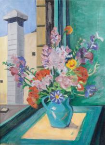 ADAMS Johan Hubert 1899-1970,Vase of Flowers,Hindman US 2016-05-25