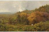ADAMS John Clayton 1840-1906,Spätsommerliche Landschaft mit Gehöft,Von Zengen DE 2015-03-20