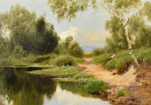 ADAMS John Clayton 1840-1906,The Pond on the Mill, Ewhurst,John Nicholson GB 2024-01-24