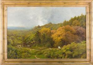 ADAMS John Clayton 1840-1906,Weite Landschaft in Surrey bei Farnham,Leo Spik DE 2017-03-30