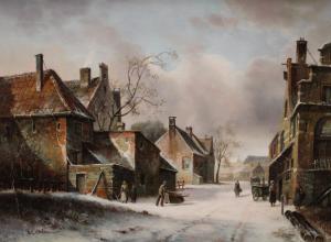 ADAMS K,contemporary Dutch Winter Street scene,Bamfords Auctioneers and Valuers GB 2020-06-17