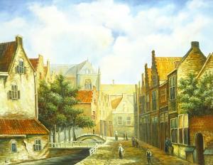 ADAMS K,Dutch Street Scene,20th century,David Duggleby Limited GB 2020-03-06