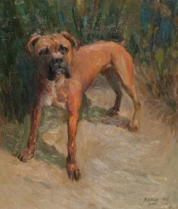 ADAMS Kenneth Miller 1897-1966,BRUTUS - STUDY OF A BOXER,1963,McTear's GB 2013-03-14
