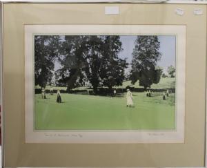 ADAMS Tom 1900-1900,Tennis at Badminton House,Rowley Fine Art Auctioneers GB 2020-09-26