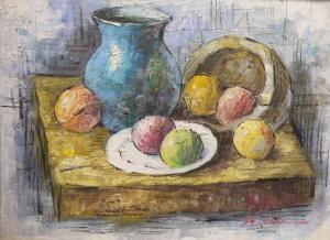 ADAMS walter,still life, fruit and vessels on a table,The Cotswold Auction Company GB 2021-10-19