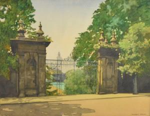 ADAMS William Dacre 1864-1951,Gates of Trinity College,Halls GB 2023-07-05