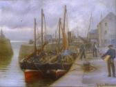ADAMSON David Comba 1859-1926,Boats in Harbour,Shapes Auctioneers & Valuers GB 2017-11-04