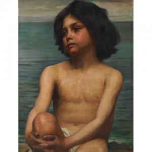 ADAMSON David Comba 1859-1926,YOUNG BOY BY THE SEA,1911,Waddington's CA 2012-06-12