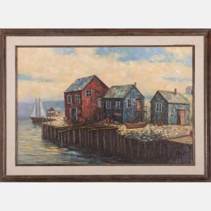 ADAMSON 1900-1900,Harbor Scene,Gray's Auctioneers US 2016-07-20