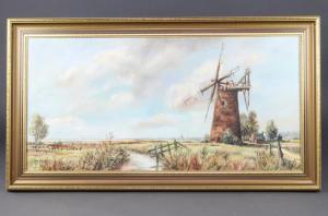 ADAMSON John 1900-1900,Norfolk country scene with windmill,Denhams GB 2018-08-01
