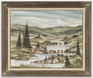 ADCOCK Gary,Depicting an alpine landscape,Dallas Auction US 2009-10-14