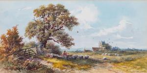 ADCOCK John Wilton 1863-1930,A pair of shepherding scenes,Bellmans Fine Art Auctioneers 2020-10-20