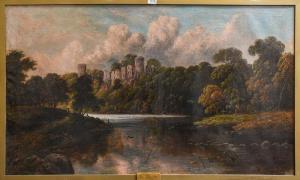 ADCOCK John Wilton 1863-1930,View of Warwick Castle,1891,Tennant's GB 2021-09-24