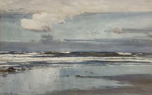 ADDERTON Charles William 1866-1944,Waves Lapping at the Shore,1896,David Duggleby Limited 2022-11-25