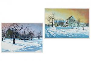 ADDISON Robert William 1924-1988,'Country Store' and 'Winter',1977,Susanin's US 2019-10-25