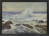 ADDY Alfred 1910-1988,Waves crashing on the shore,1922,Eldred's US 2016-06-23