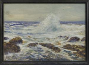 ADDY Alfred 1910-1988,Waves crashing on the shore,1922,Eldred's US 2016-06-23