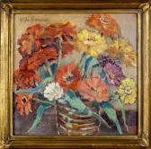 ADE Mathilde 1877-1953,Vase garni de Fleurs,Galerie Moderne BE 2018-12-11