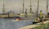 ADELSWARD GUSTAF 1843-1895,Hamn,1895,Stockholms Auktionsverket SE 2014-12-02