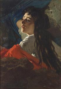ADEMOLLO Carlo 1825-1911,Ritratto femminile,Capitolium Art Casa d'Aste IT 2023-12-13