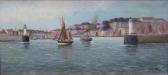 ADENEY Noel Gilford 1800-1900,L'entrée du port de Belle-Ile,Le Havre encheres FR 2017-07-10