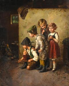 ADLER Edmund 1876-1965,Playing children,Zeeuws NL 2023-12-12
