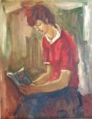 ADLER Eliahu 1912,Reading Girl,Montefiore IL 2019-01-31