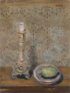 ADLER Jankel 1895-1949,STILL LIFE WITH A CANDLE STAND,1930,Agra-Art PL 2024-03-17
