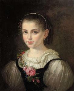 ADLER Moritz 1826-1902,She is wearing a silk dress,Nagel DE 2008-06-25