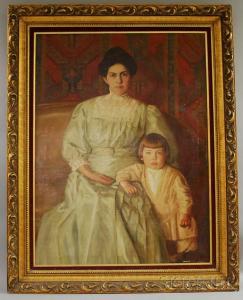 ADLER Oscar F 1868-1932,Mother and Young Child,Skinner US 2011-04-13