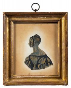 ADOLPHE EDGARD 1815-1830,Bronzed profile of Miss E. Rowe,Bearnes Hampton & Littlewood GB 2024-01-16